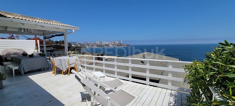 Increíble casa 8 personas frente al mar en Concón